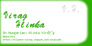 virag hlinka business card